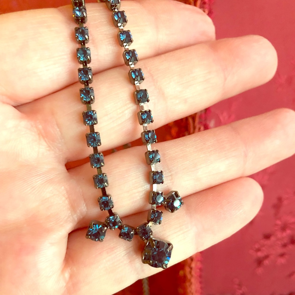 Sapphire Necklace and Earrings 💙 Choker